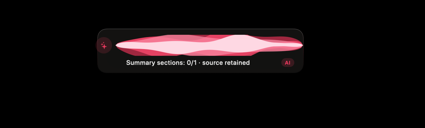Dear Machine summarising content with the original source retained